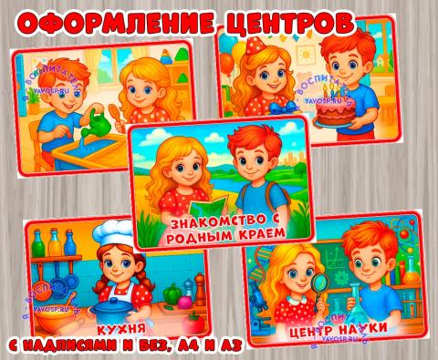 Таблички для центров ()